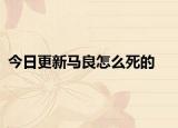 今日更新马良怎么死的