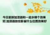 今日更新加湿器和一盆水哪个效果好,加湿器放在卧室什么位置效果好