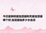 今日更新喷雾加湿器和无雾加湿器哪个好,加湿器加多少水合适