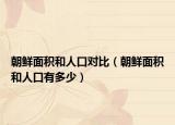 朝鲜面积和人口对比（朝鲜面积和人口有多少）