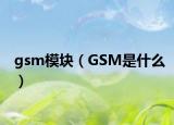 gsm模块（GSM是什么）