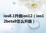 ios8.1升级ios12（ios12beta9怎么升级）