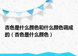 杏色是什么颜色和什么颜色调成的（杏色是什么颜色）