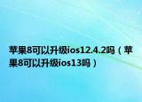 苹果8可以升级ios12.4.2吗（苹果8可以升级ios13吗）