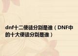 dnf十二使徒分别是谁（DNF中的十大使徒分别是谁）