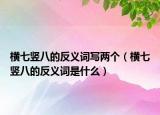 横七竖八的反义词写两个（横七竖八的反义词是什么）