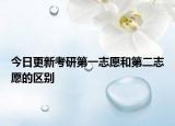 今日更新考研第一志愿和第二志愿的区别