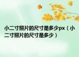小二寸照片的尺寸是多少px（小二寸照片的尺寸是多少）