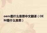 oem是什么意思中文翻译（OEM是什么意思）