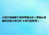 小苏打和碱哪个用来蒸馒头好（蒸馒头用碱好还是小苏打好,小苏打的妙用）