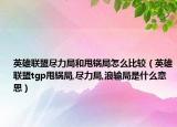 英雄联盟尽力局和甩锅局怎么比较（英雄联盟tgp甩锅局,尽力局,浪输局是什么意思）