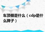 车顶棚是什么（cdp是什么牌子）