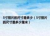 5寸照片的尺寸是多少（5寸照片的尺寸是多少厘米）
