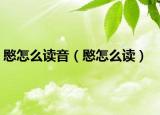 愍怎么读音（愍怎么读）