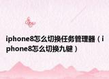 iphone8怎么切换任务管理器（iphone8怎么切换九键）