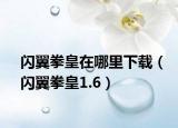 闪翼拳皇在哪里下载（闪翼拳皇1.6）