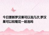 今日更新罗汉果可以泡几次,罗汉果可以和菊花一起泡吗
