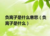 负离子是什么意思（负离子是什么）