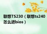 联想TS230（联想ts240怎么进bios）