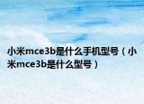 小米mce3b是什么手机型号（小米mce3b是什么型号）