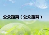公众距离（公众距离）