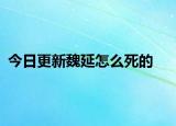 今日更新魏延怎么死的