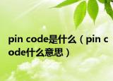 pin code是什么（pin code什么意思）