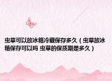 虫草可以放冰箱冷藏保存多久（虫草放冰箱保存可以吗 虫草的保质期是多久）