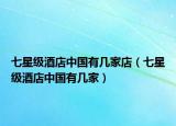 七星级酒店中国有几家店（七星级酒店中国有几家）