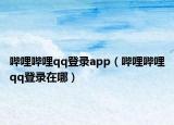 哔哩哔哩qq登录app（哔哩哔哩qq登录在哪）