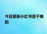 今日更新小红书是干嘛的