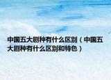 中国五大剧种有什么区别（中国五大剧种有什么区别和特色）