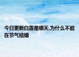 今日更新白露是哪天,为什么不能在节气结婚