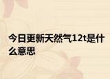 今日更新天然气12t是什么意思