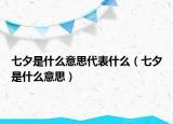 七夕是什么意思代表什么（七夕是什么意思）