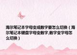 海尔笔记本字母变成数字要怎么切换（海尔笔记本键盘字母变数字,数字变字母怎么切换）