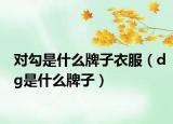 对勾是什么牌子衣服（dg是什么牌子）