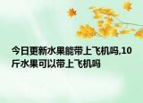 今日更新水果能带上飞机吗,10斤水果可以带上飞机吗