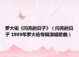 罗大佑《闪亮的日子》（闪亮的日子 1989年罗大佑专辑演唱歌曲）