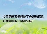 今日更新石榴籽吃了会得结石吗,石榴籽吃多了会怎么样