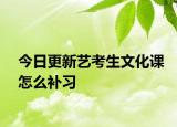 今日更新艺考生文化课怎么补习