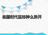邑国时代鼠标肿么拆开