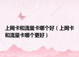 上网卡和流量卡哪个好（上网卡和流量卡哪个更好）