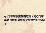 qq飞车车队贵族有啥用（QQ飞车车队贵族和皇族那个综合性价比高?）