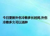 今日更新外伤冷敷多长时间,外伤冷敷多久可以消肿
