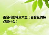 百合花的特点大全（百合花的特点是什么）