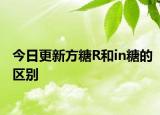 今日更新方糖R和in糖的区别