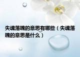失魂落魄的意思有哪些（失魂落魄的意思是什么）
