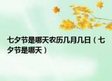 七夕节是哪天农历几月几日（七夕节是哪天）