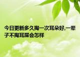 今日更新多久掏一次耳朵好,一辈子不掏耳屎会怎样